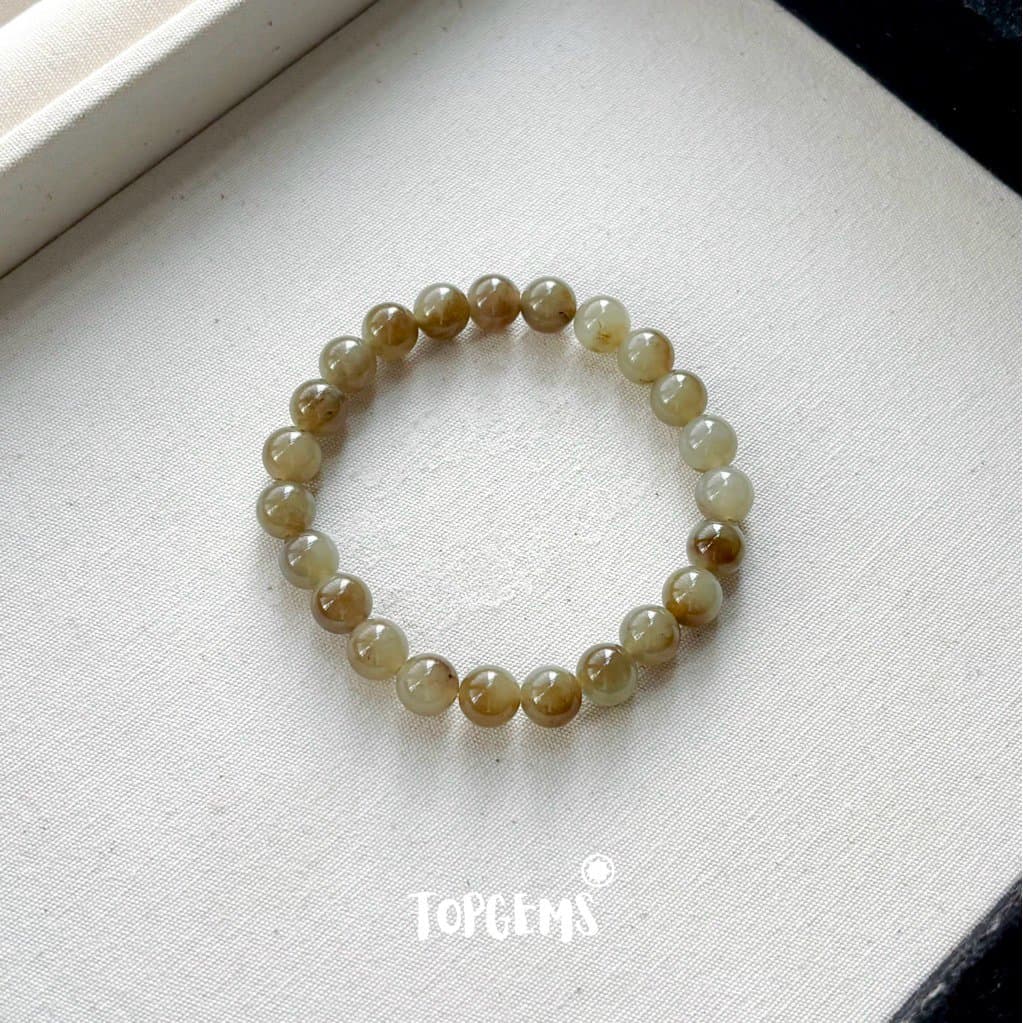 [HOẢ TỐC - TẶNG HỘP] Vòng Tay Chuỗi Ngọc Hoà Điền Tự Nhiên Nhập Môn Size 6mm - 12mm TOPGEMS VA395 - Ảnh bìa