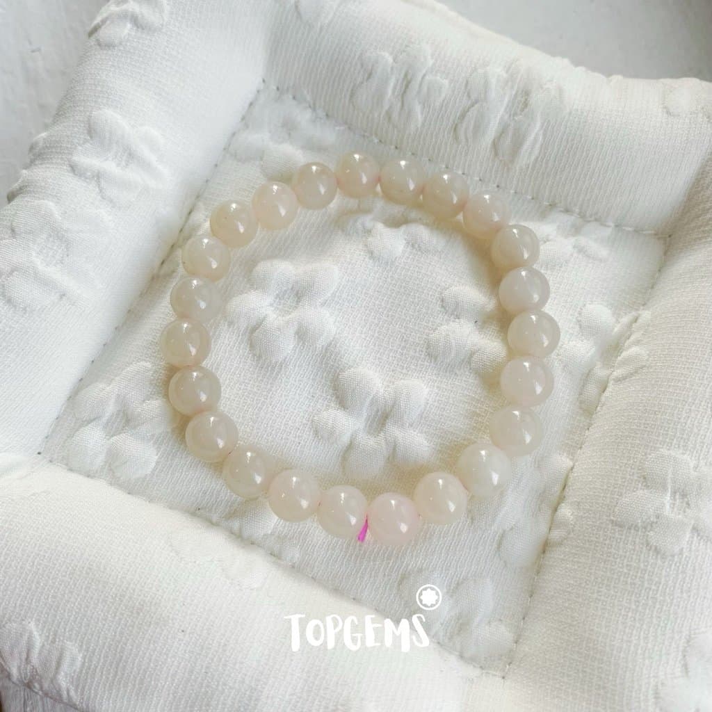 Vòng Tay Ngọc Hoà Điền Tự Nhiên Vòng Nhập Môn Phúc Lợi 6 li đến 12 li TOPGEMS [SHIP HOẢ TỐC] - TẶNG KÈM HỘP V865 - Ảnh bìa