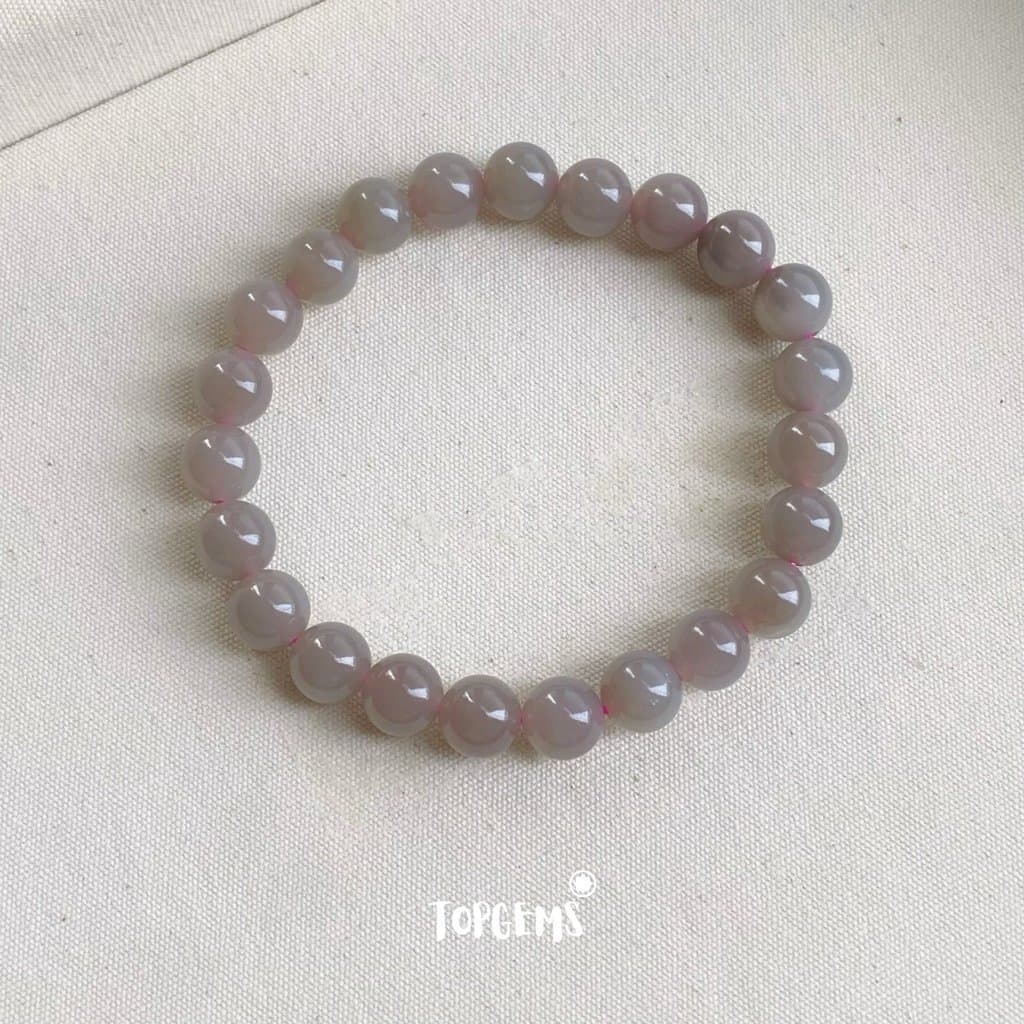 Vòng Chuỗi Ngọc Hoà Điền Yên Tử 8mm Tự Nhiên TOPGEMS - SHIP HOẢ TỐC TẶNG KÈM HỘP VA208 - Ảnh bìa