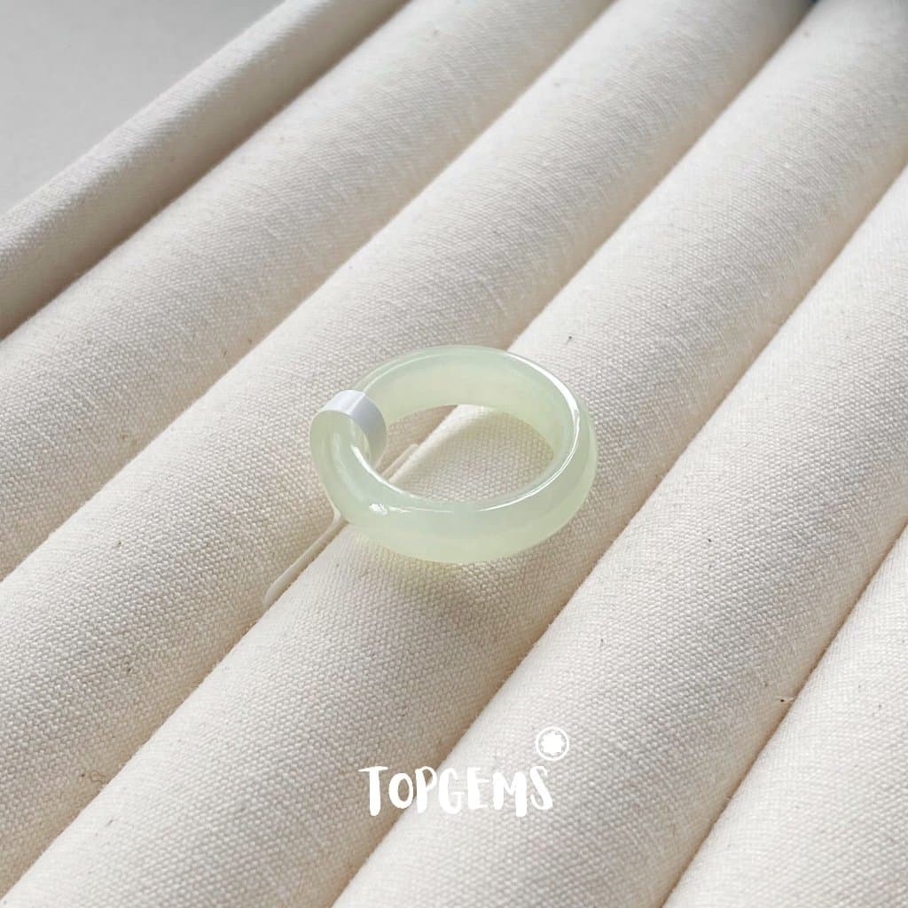 [CÓ KIỂM ĐỊNH] Tổng Hợp Nhẫn Ngọc Hoà Điền Tự Nhiên Nam Nữ Chủng Cao Đẹp TOPGEMS - HOẢ TỐC, TẶNG HỘP YA122 - Ảnh bìa