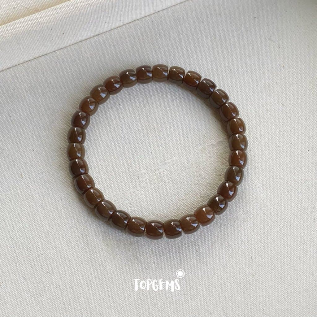 Chuỗi Vòng Tay Ngọc Hoà Điền Mật Tự Nhiên 6-7 Li TOPGEMS