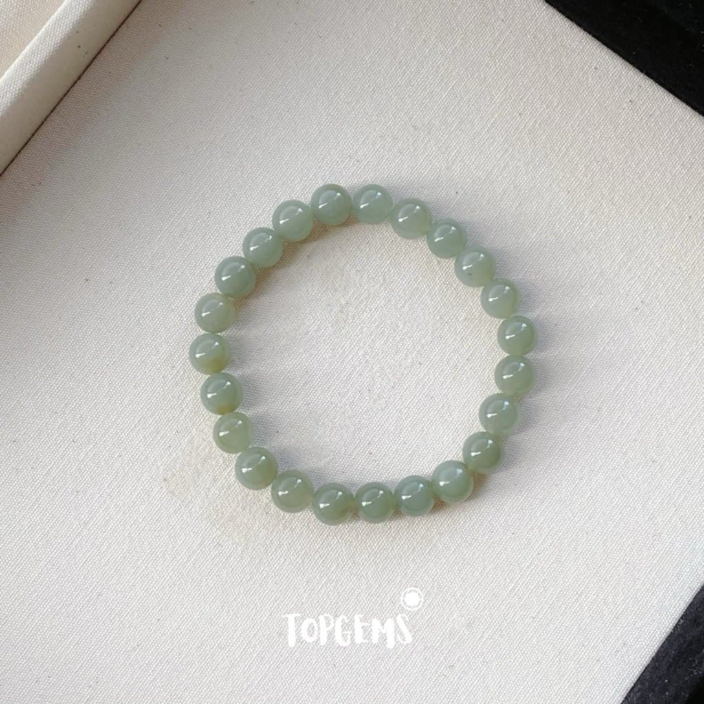 [HOẢ TỐC - TẶNG HỘP] Vòng Tay Chuỗi Ngọc Hoà Điền Tự Nhiên Vòng Nhập Môn Size 6mm đến 12mm TOPGEMS VA258 - Ảnh bìa