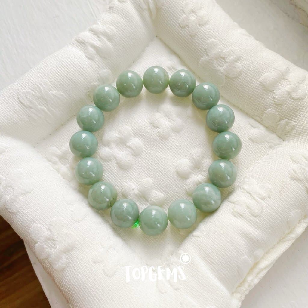 Vòng Tay Ngọc Hoà Điền Tự Nhiên Vòng Nhập Môn Phúc Lợi 6 li đến 12 li TOPGEMS [SHIP HOẢ TỐC] - TẶNG KÈM HỘP V933 - Ảnh bìa
