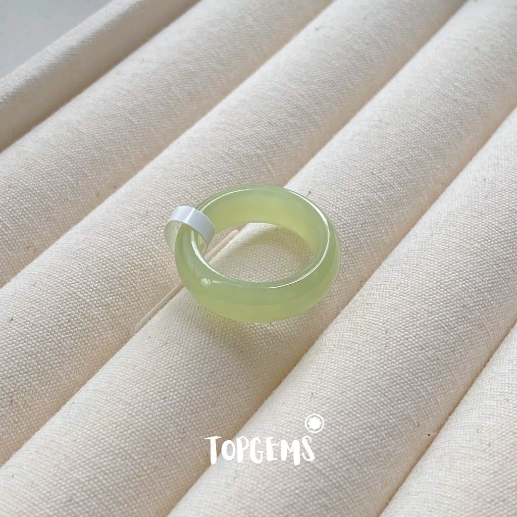 [CÓ KIỂM ĐỊNH] Tổng Hợp Nhẫn Ngọc Hoà Điền Tự Nhiên Nam Nữ Chủng Cao Đẹp TOPGEMS - HOẢ TỐC, TẶNG HỘP YA118 - Ảnh bìa