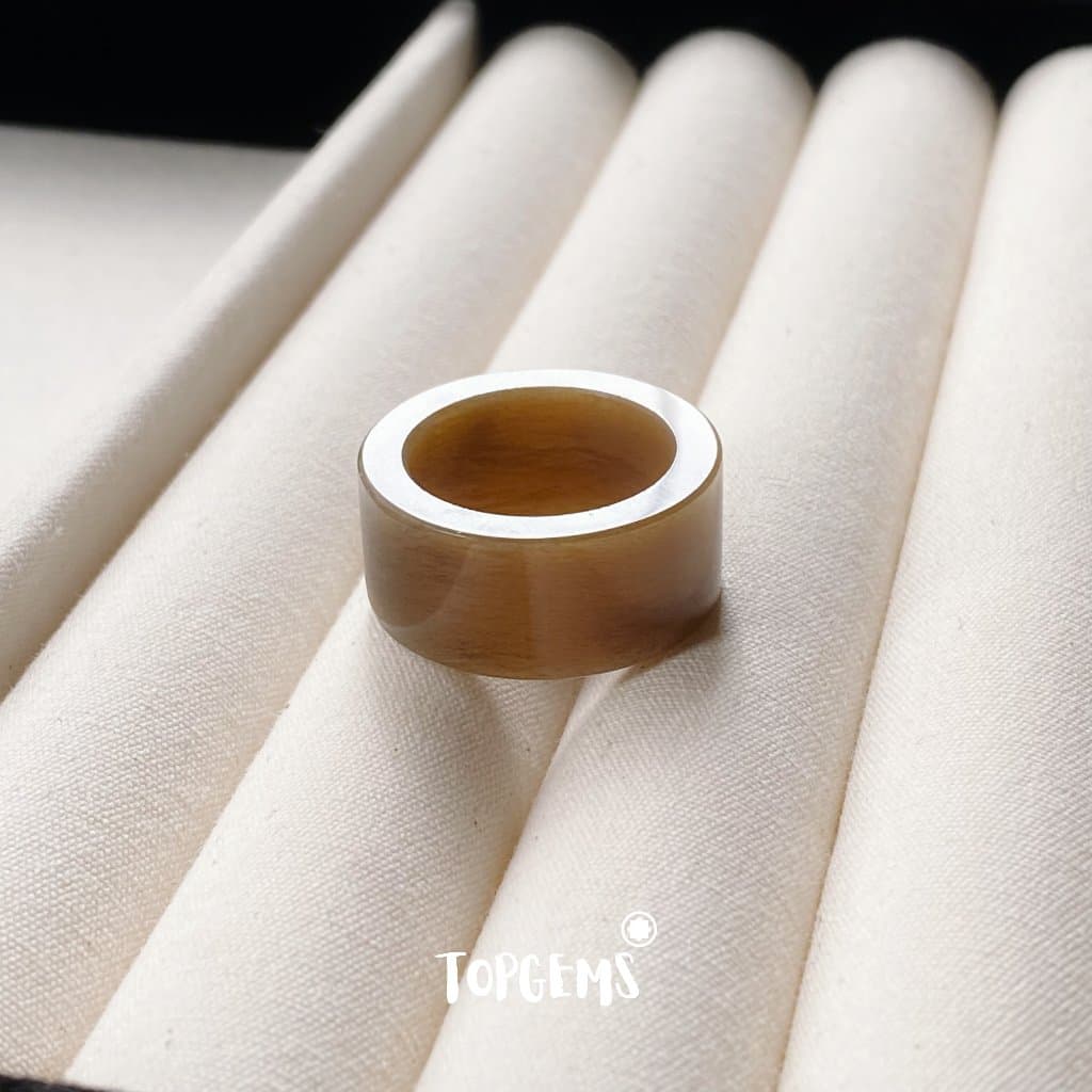 [CÓ KIỂM ĐỊNH] Tổng Hợp Nhẫn Ngọc Hoà Điền Tự Nhiên Nam Nữ Chủng Cao Đẹp TOPGEMS - HOẢ TỐC, TẶNG HỘP YA061 - Ảnh bìa