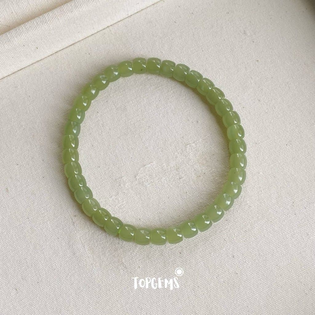 Vòng Tay Chuỗi Ngọc Hoà Điền Tự Nhiên Vòng Nhập Môn 6 li đến 12 li TOPGEMS [SHIP HOẢ TỐC] - TẶNG KÈM HỘP VA092 - Ảnh bìa