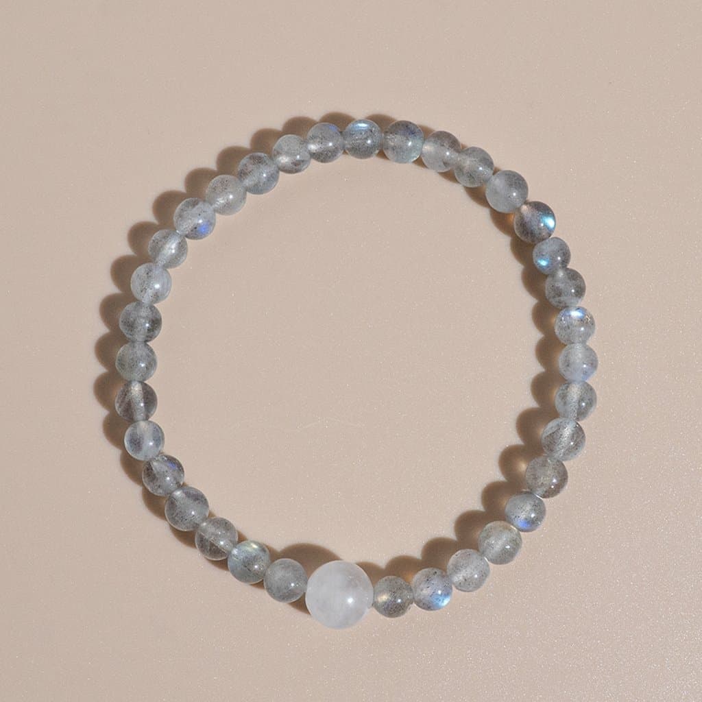 Vòng Tay Chuỗi Đá Phong Thủy Tự Nhiên Cao Cấp (Thạch Anh Tím, Garnet, Hắc Diện Thạch, Aquamarine, Thạch Anh) V683B - Ảnh bìa