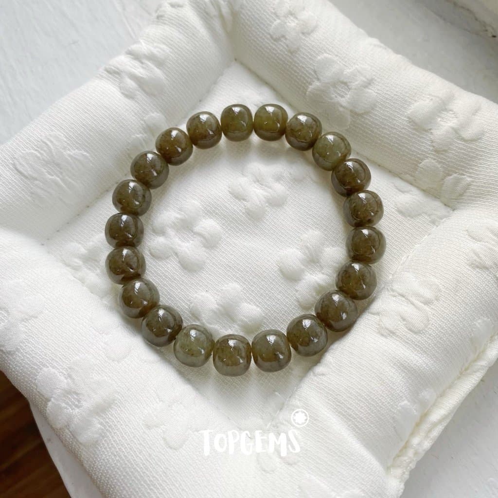 Vòng Tay Ngọc Hoà Điền Tự Nhiên Vòng Nhập Môn Phúc Lợi 6 li đến 12 li TOPGEMS [SHIP HOẢ TỐC] - TẶNG KÈM HỘP V931 - Ảnh bìa
