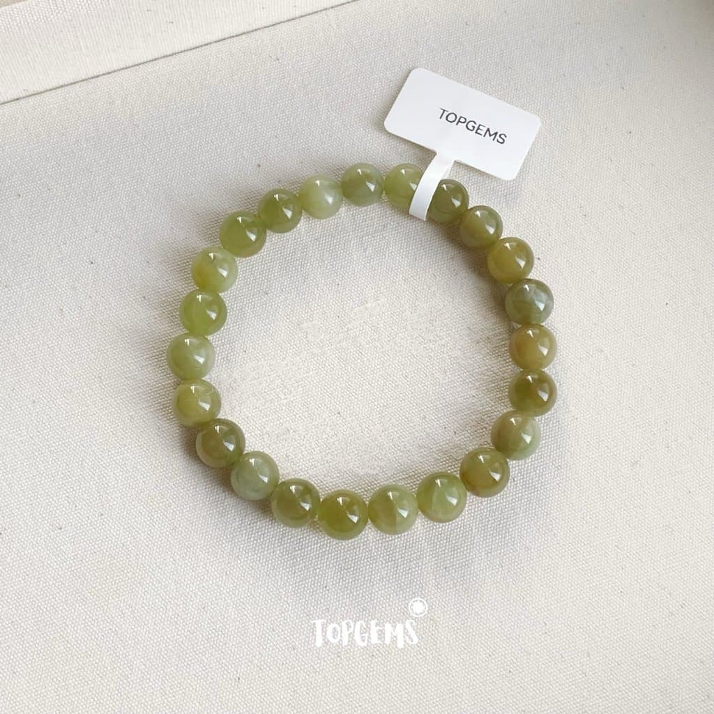 Vòng Chuỗi Mật Ngọc Hoà Điền Tự Nhiên 6 Li Màu Mật Ombre Chuyển Màu TOPGEMS - [SHIP HOẢ TỐC] V939 - Ảnh bìa