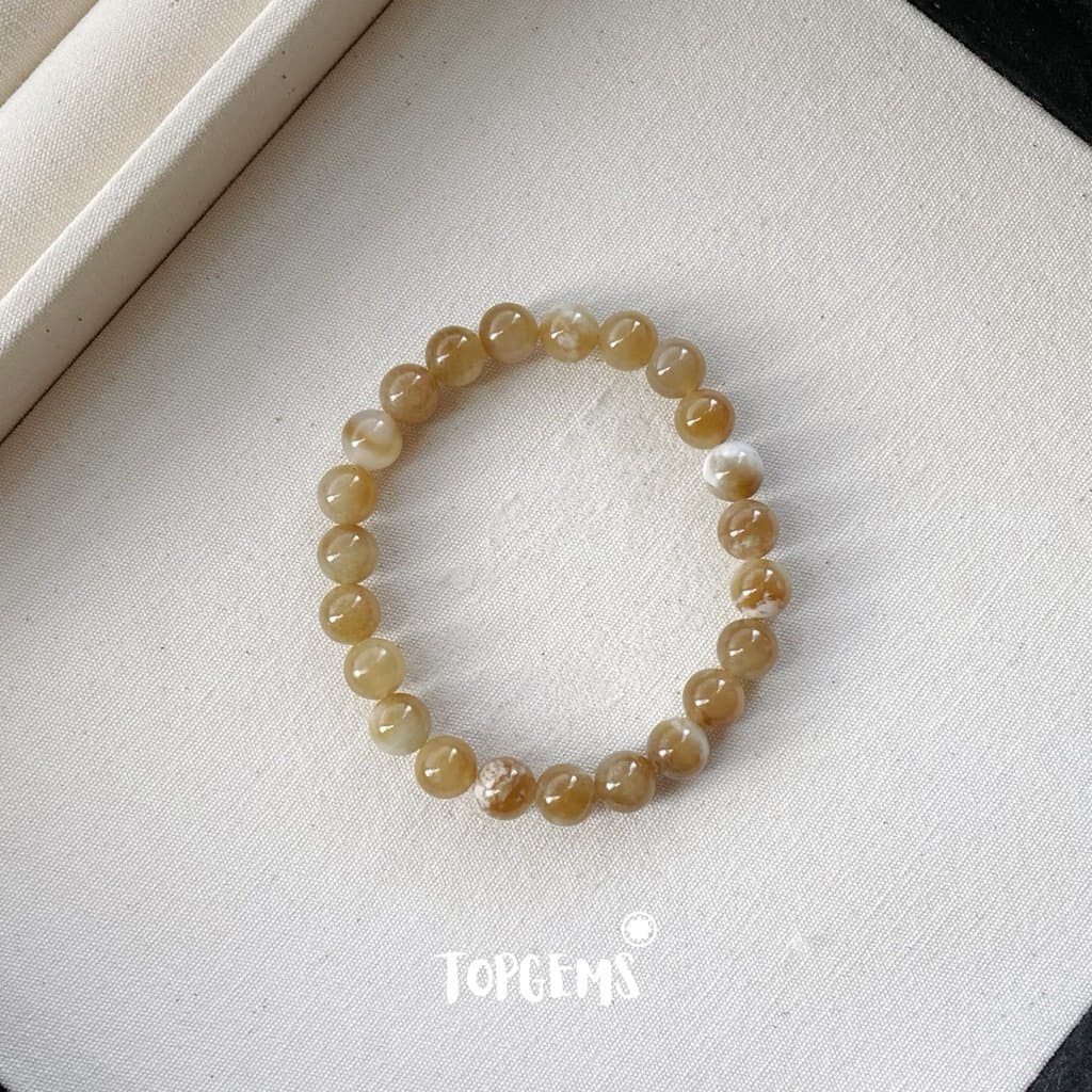 [HOẢ TỐC - TẶNG HỘP] Vòng Tay Chuỗi Ngọc Hoà Điền Tự Nhiên Vòng Nhập Môn Size 6mm đến 12mm TOPGEMS VA281 - Ảnh bìa