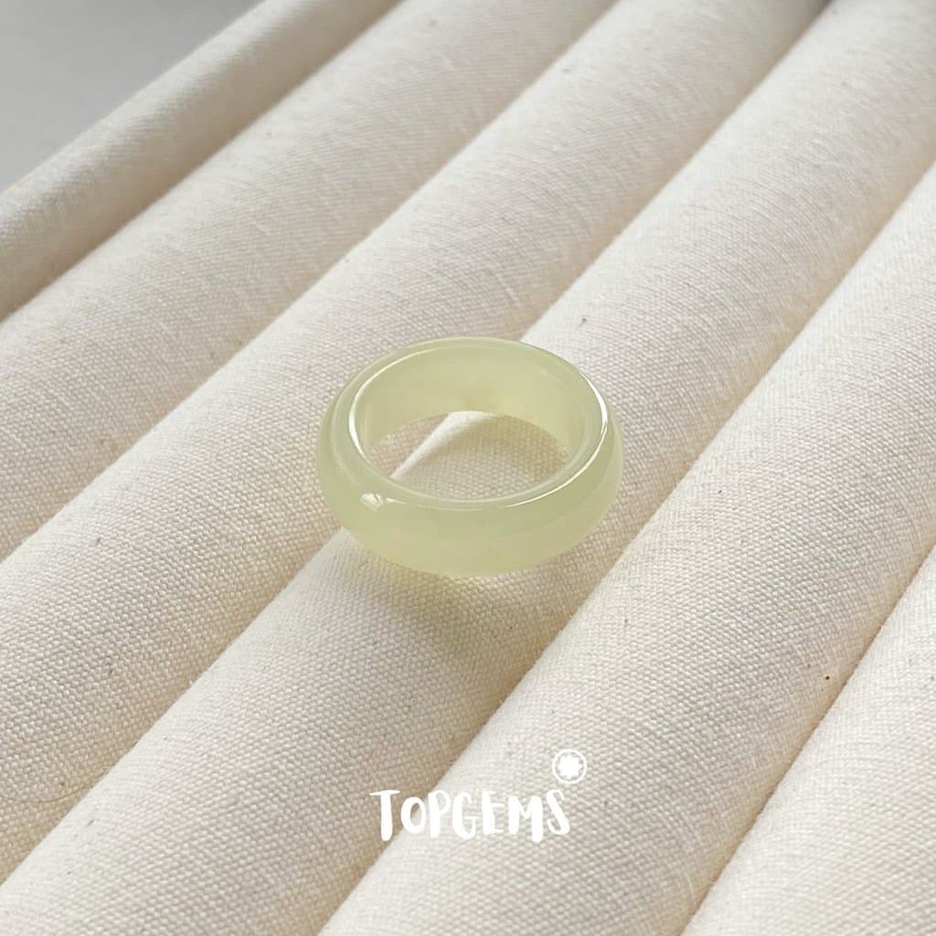 [CÓ KIỂM ĐỊNH] Tổng Hợp Nhẫn Ngọc Hoà Điền Tự Nhiên Nam Nữ Chủng Cao Đẹp TOPGEMS - HOẢ TỐC, TẶNG HỘP