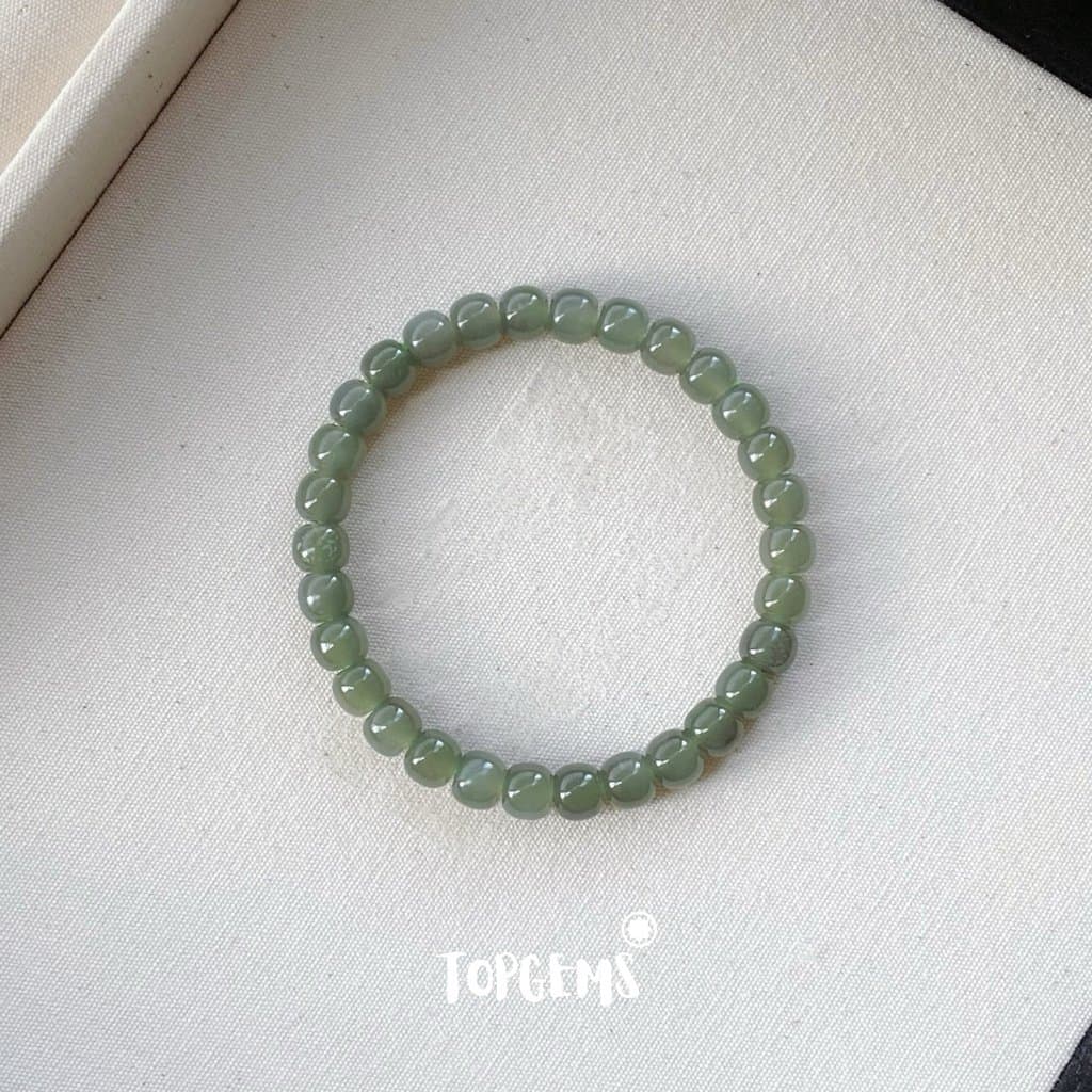[HOẢ TỐC - TẶNG HỘP] Vòng Tay Chuỗi Ngọc Hoà Điền Tự Nhiên Vòng Nhập Môn Size 6mm đến 12mm TOPGEMS VA255 - Ảnh bìa