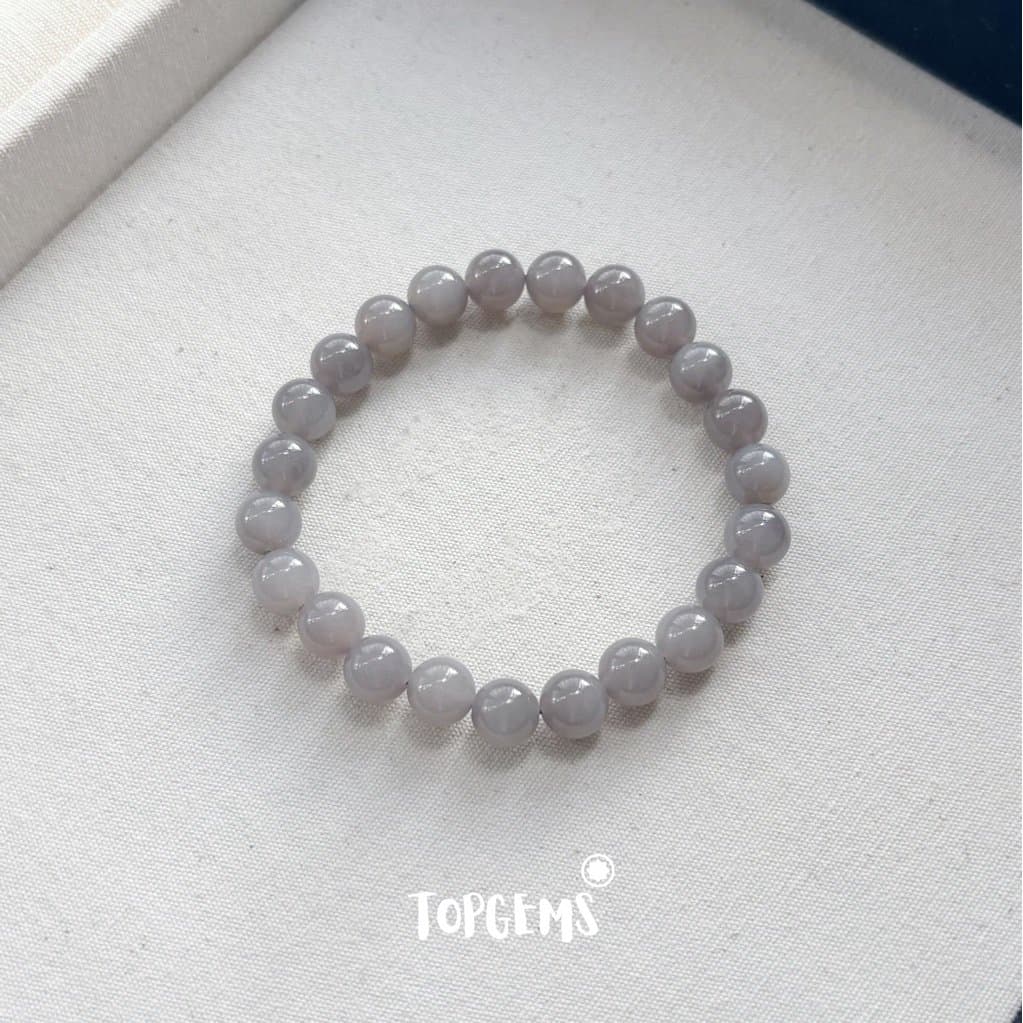 Vòng Chuỗi Ngọc Hoà Điền Yên Tử 8mm Tự Nhiên TOPGEMS - SHIP HOẢ TỐC TẶNG KÈM HỘP VA532 - Ảnh bìa