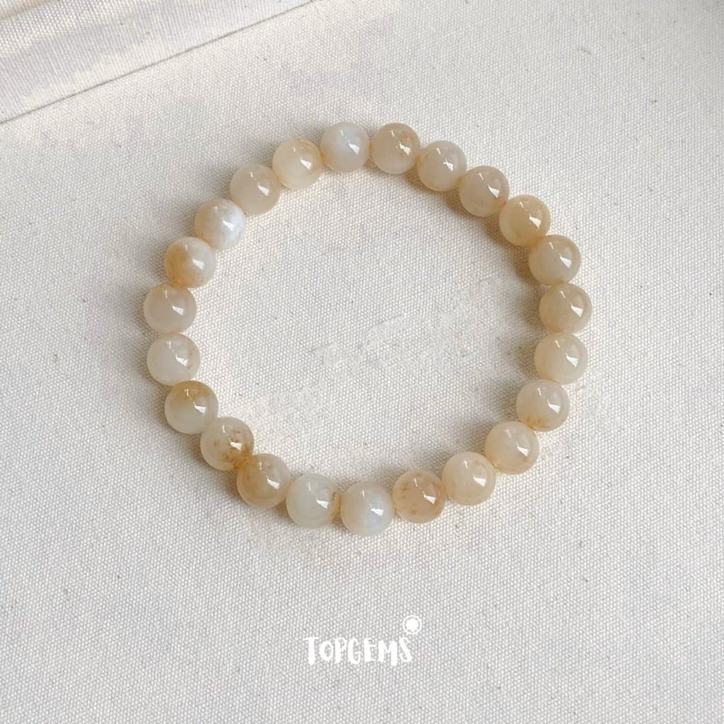 Vòng Tay Ngọc Hoà Điền Tự Nhiên Vòng Nhập Môn Phúc Lợi 6 li đến 12 li TOPGEMS [SHIP HOẢ TỐC] - TẶNG KÈM HỘP V830 - Ảnh bìa