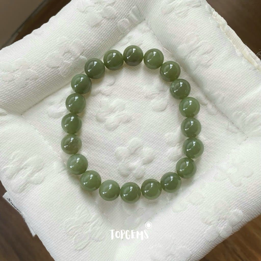Vòng Tay Chuỗi Ngọc Hoà Điền Tự Nhiên Vòng Nhập Môn 6 li đến 12 li TOPGEMS [SHIP HOẢ TỐC] - TẶNG KÈM HỘP