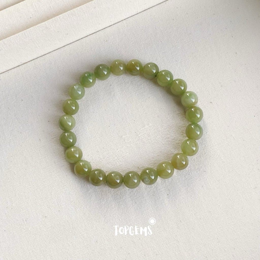 Vòng Chuỗi Mật Ngọc Hoà Điền Tự Nhiên 6 Li Màu Mật Ombre Chuyển Màu TOPGEMS - [SHIP HOẢ TỐC] V936 - Ảnh bìa