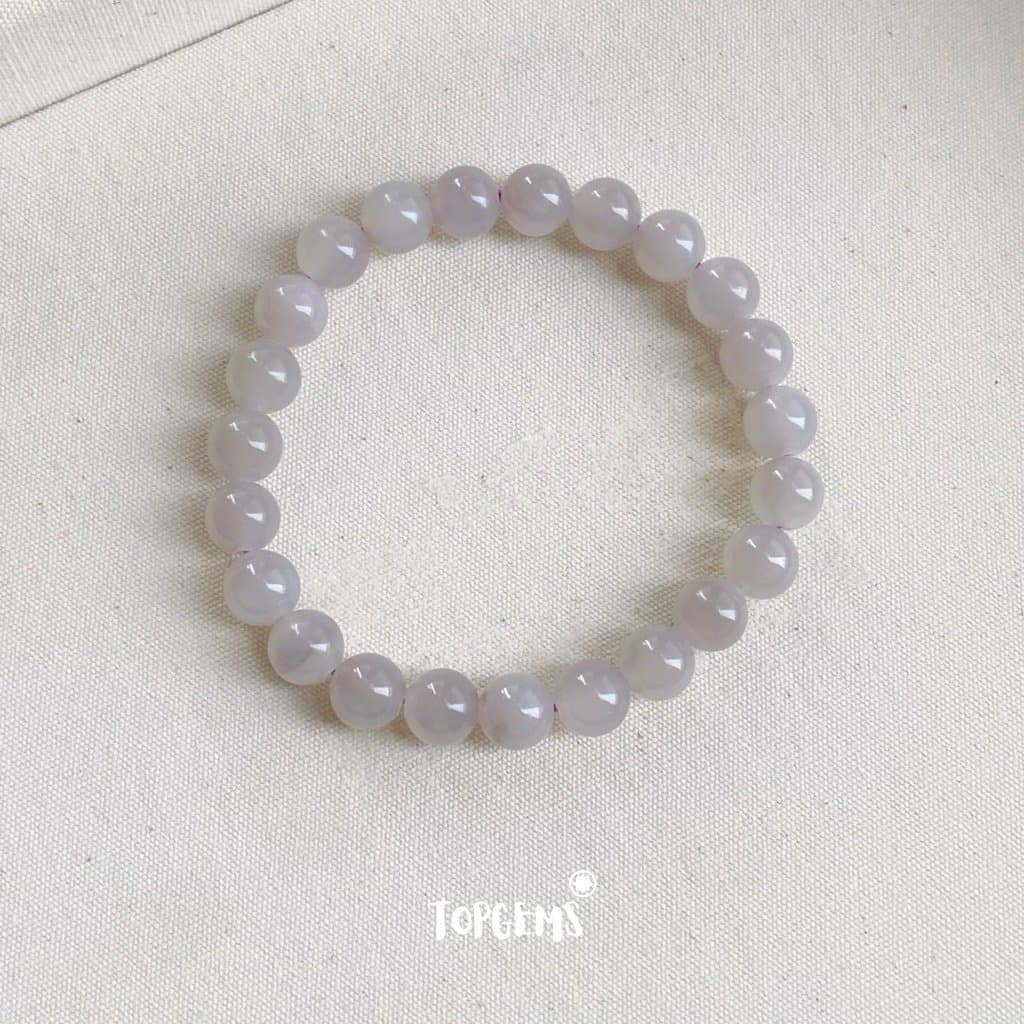 Vòng Chuỗi Ngọc Hoà Điền Yên Tử 8mm Tự Nhiên TOPGEMS - SHIP HOẢ TỐC TẶNG KÈM HỘP VA203 - Ảnh bìa