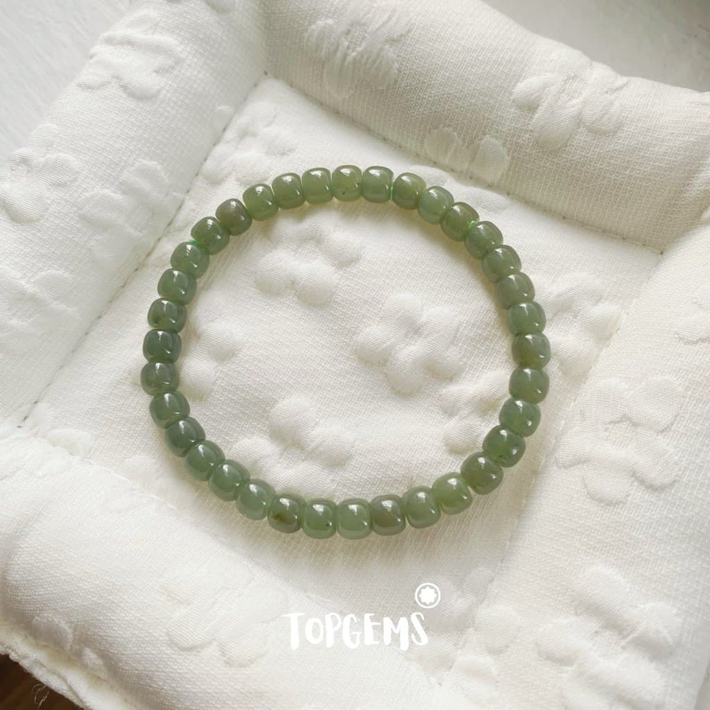 Vòng Chuỗi Mật Ngọc Hoà Điền Tự Nhiên 6 Li Màu Mật Ombre Chuyển Màu TOPGEMS - [SHIP HOẢ TỐC] V956 - Ảnh bìa