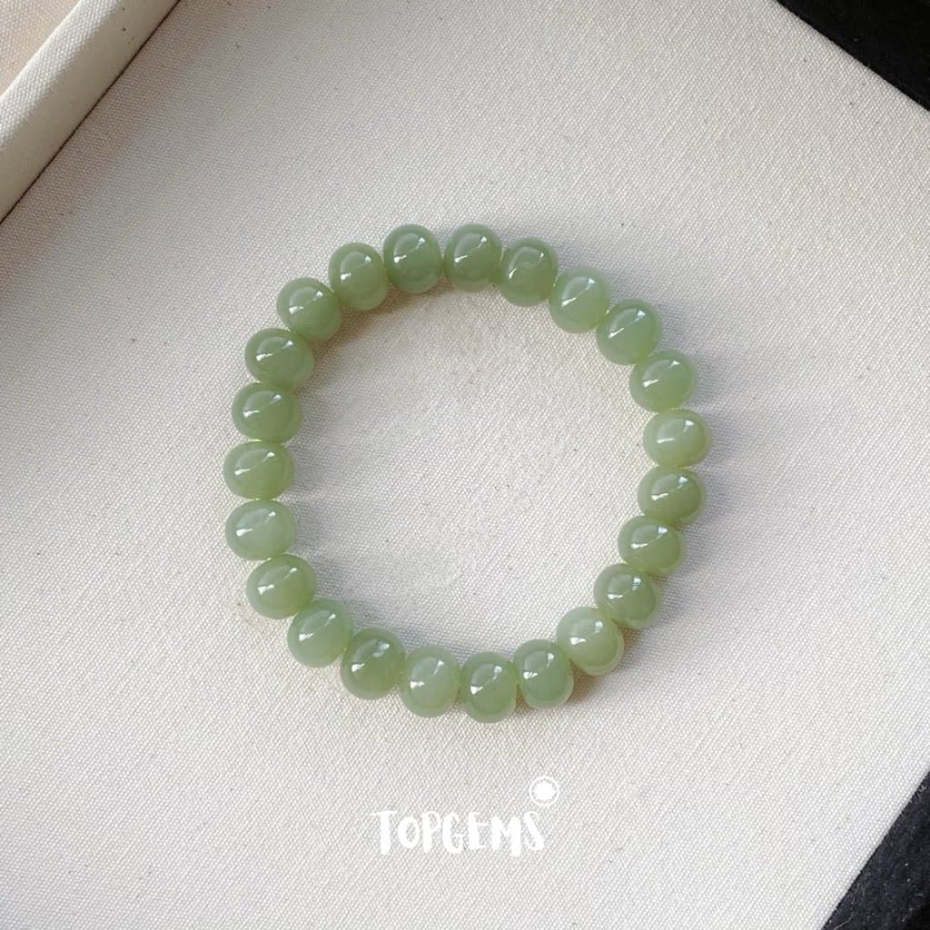 [HOẢ TỐC - TẶNG HỘP] Vòng Tay Chuỗi Ngọc Hoà Điền Tự Nhiên Vòng Nhập Môn Size 6mm đến 12mm TOPGEMS VA259 - Ảnh bìa