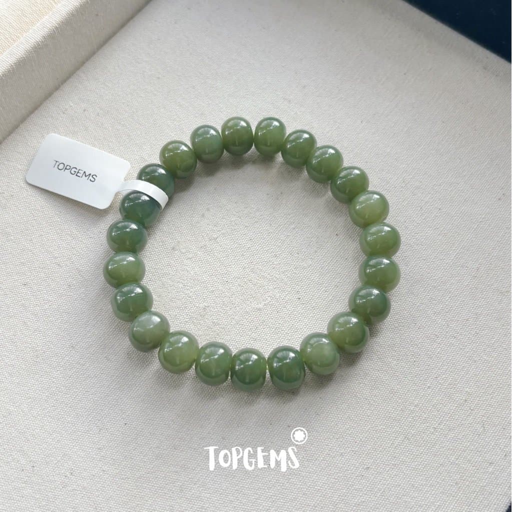 [HOẢ TỐC - TẶNG HỘP] Vòng Tay Chuỗi Ngọc Hoà Điền Tự Nhiên Nhập Môn Size 6mm - 12mm TOPGEMS VA522 - Ảnh bìa