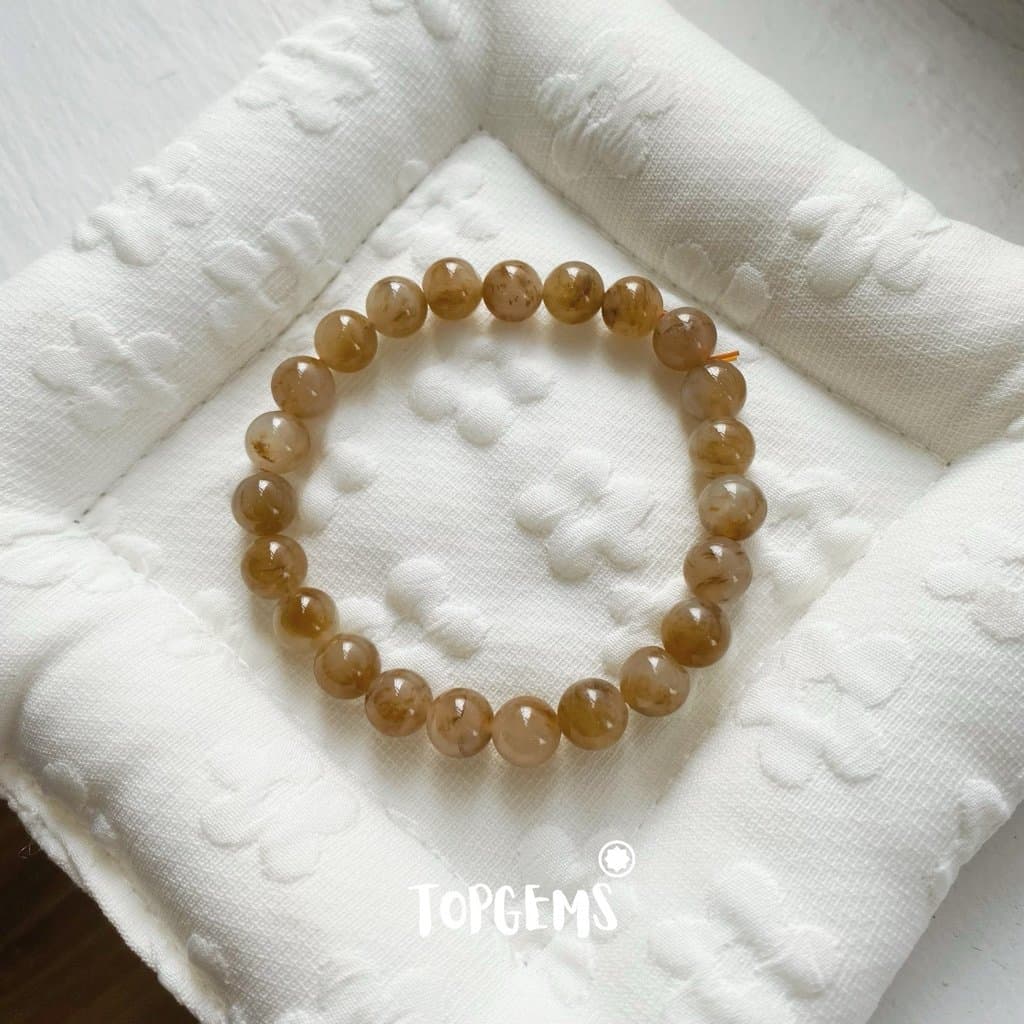 Vòng Tay Ngọc Hoà Điền Tự Nhiên Vòng Nhập Môn Phúc Lợi 6 li đến 12 li TOPGEMS [SHIP HOẢ TỐC] - TẶNG KÈM HỘP
