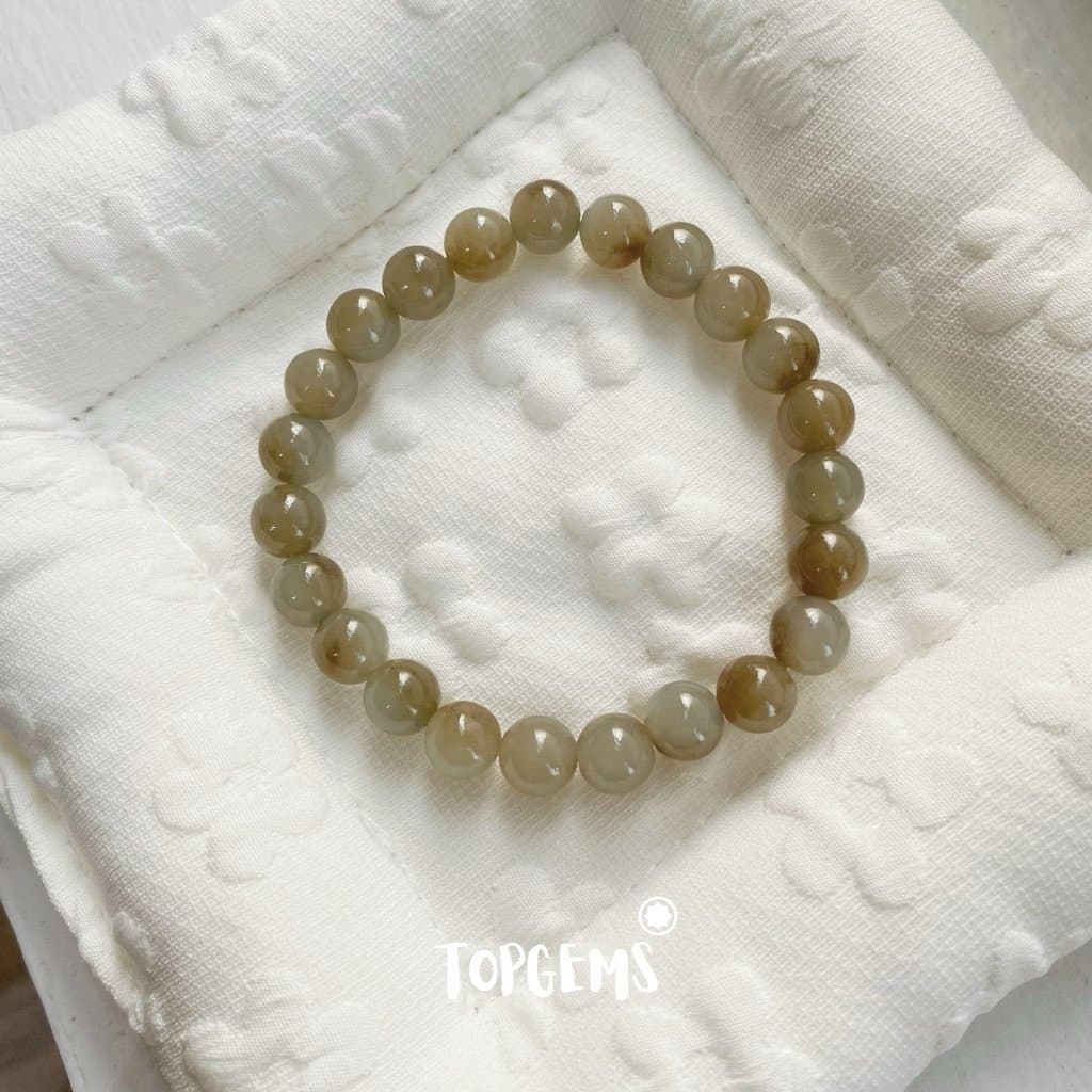 Vòng Tay Ngọc Hoà Điền Tự Nhiên Vòng Nhập Môn Phúc Lợi 6 li đến 12 li TOPGEMS [SHIP HOẢ TỐC] - TẶNG KÈM HỘP V911 - Ảnh bìa