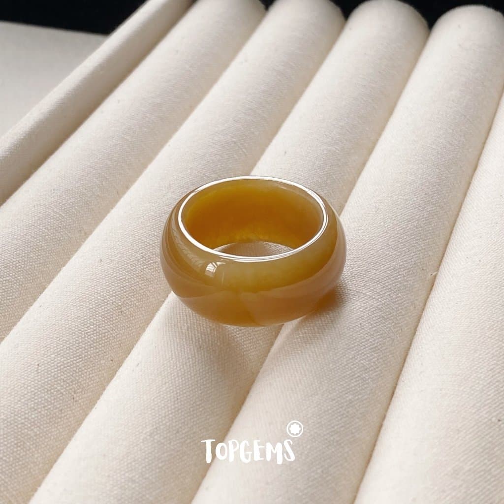 [CÓ KIỂM ĐỊNH] Tổng Hợp Nhẫn Ngọc Hoà Điền Tự Nhiên Nam Nữ Chủng Cao Đẹp TOPGEMS - HOẢ TỐC, TẶNG HỘP