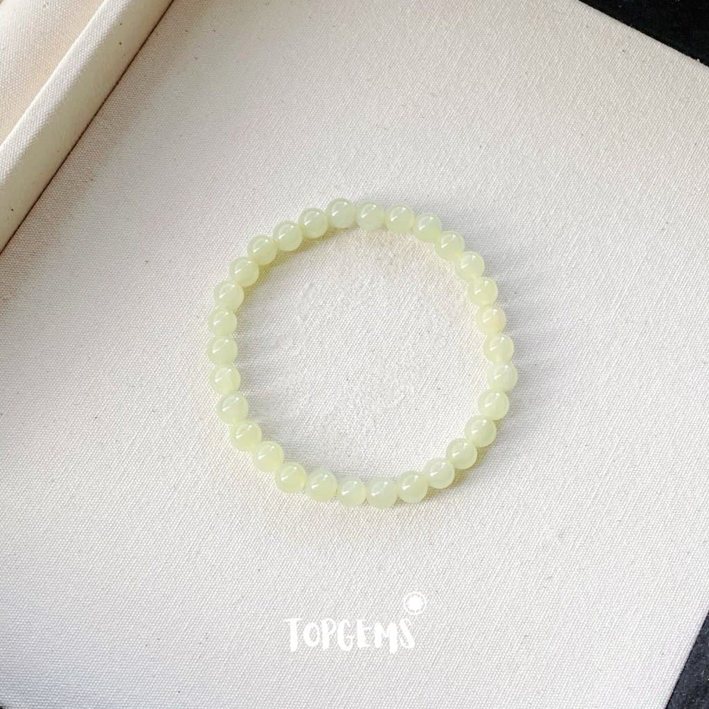 [HOẢ TỐC - TẶNG HỘP] Vòng Tay Chuỗi Ngọc Hoà Điền Tự Nhiên Vòng Nhập Môn Size 6mm đến 12mm TOPGEMS