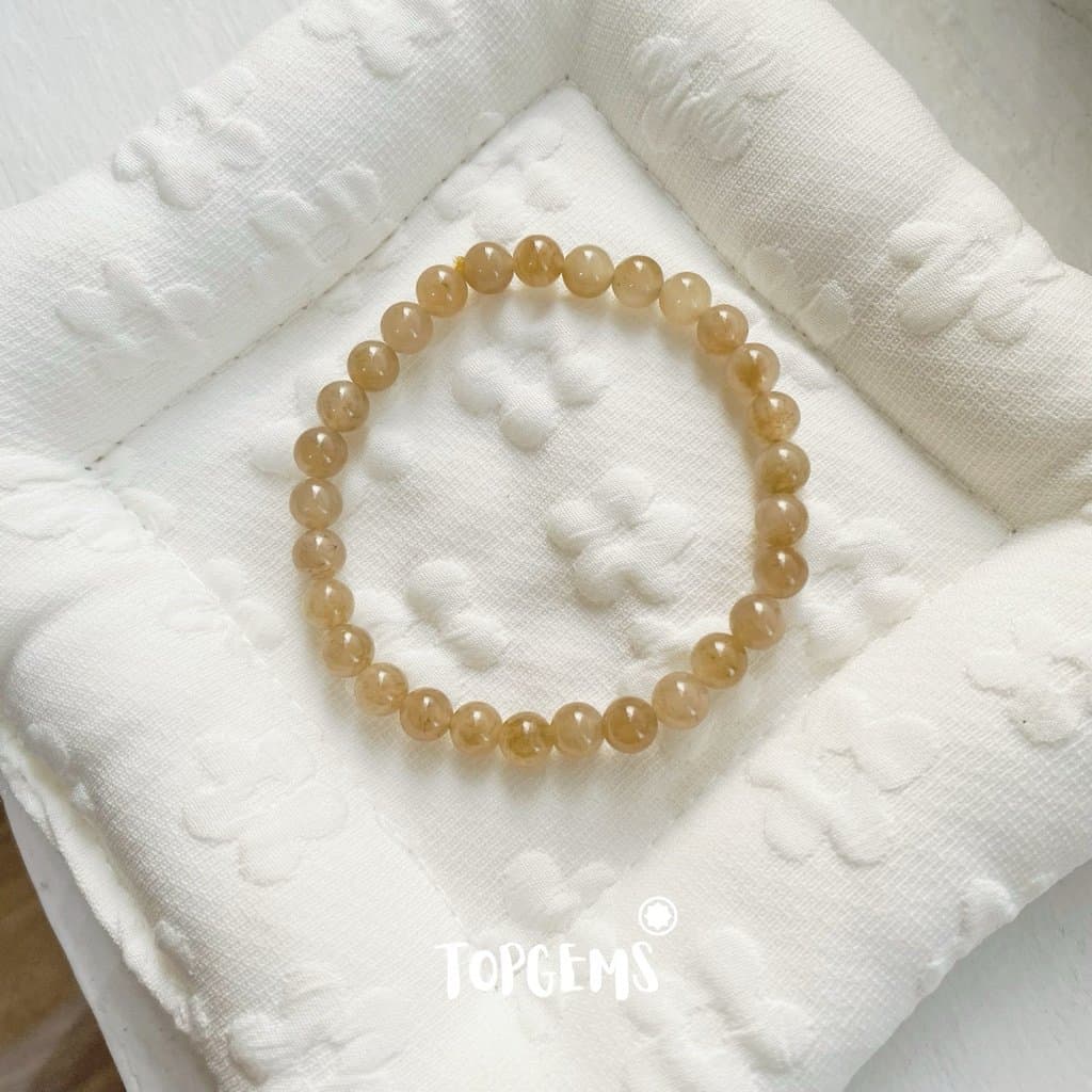 Vòng Tay Ngọc Hoà Điền Tự Nhiên Vòng Nhập Môn Phúc Lợi 6 li đến 12 li TOPGEMS [SHIP HOẢ TỐC] - TẶNG KÈM HỘP V909 - Ảnh bìa
