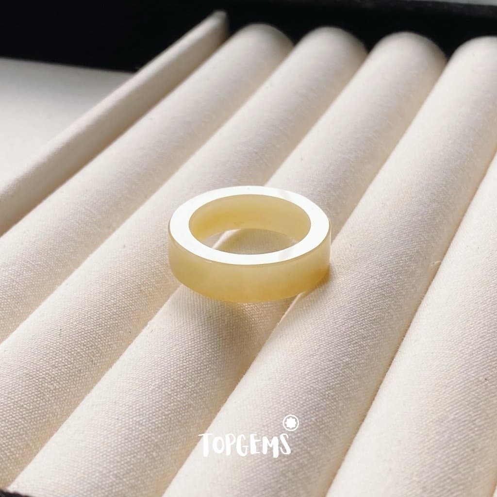 [CÓ KIỂM ĐỊNH] Tổng Hợp Nhẫn Ngọc Hoà Điền Tự Nhiên Nam Nữ Chủng Cao Đẹp TOPGEMS - HOẢ TỐC, TẶNG HỘP YA093 - Ảnh bìa