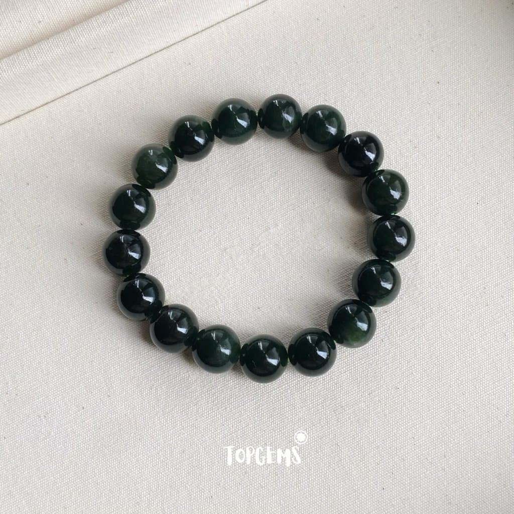 Vòng Chuỗi Ngọc Hoà Điền Tự Nhiên Tân Cương 12 Li TOPGEMS - Chuỗi Ngọc Nam Nữ Đều Đeo Được - SHIP HOẢ TỐC KÈM HỘP VA166 - Ảnh bìa