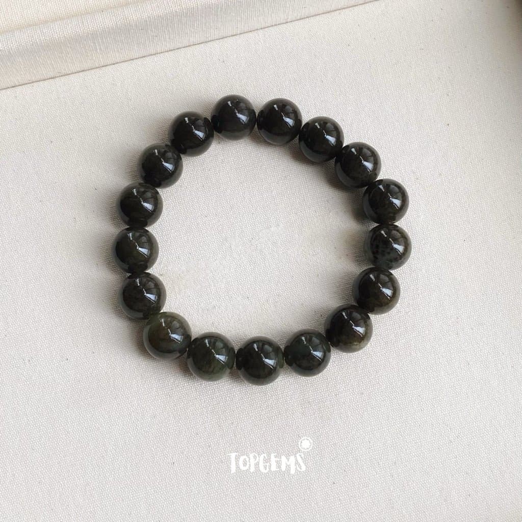 Vòng Chuỗi Ngọc Hoà Điền Tự Nhiên Tân Cương 12 Li TOPGEMS - Chuỗi Ngọc Nam Nữ Đều Đeo Được - SHIP HOẢ TỐC KÈM HỘP VA185 - Ảnh bìa