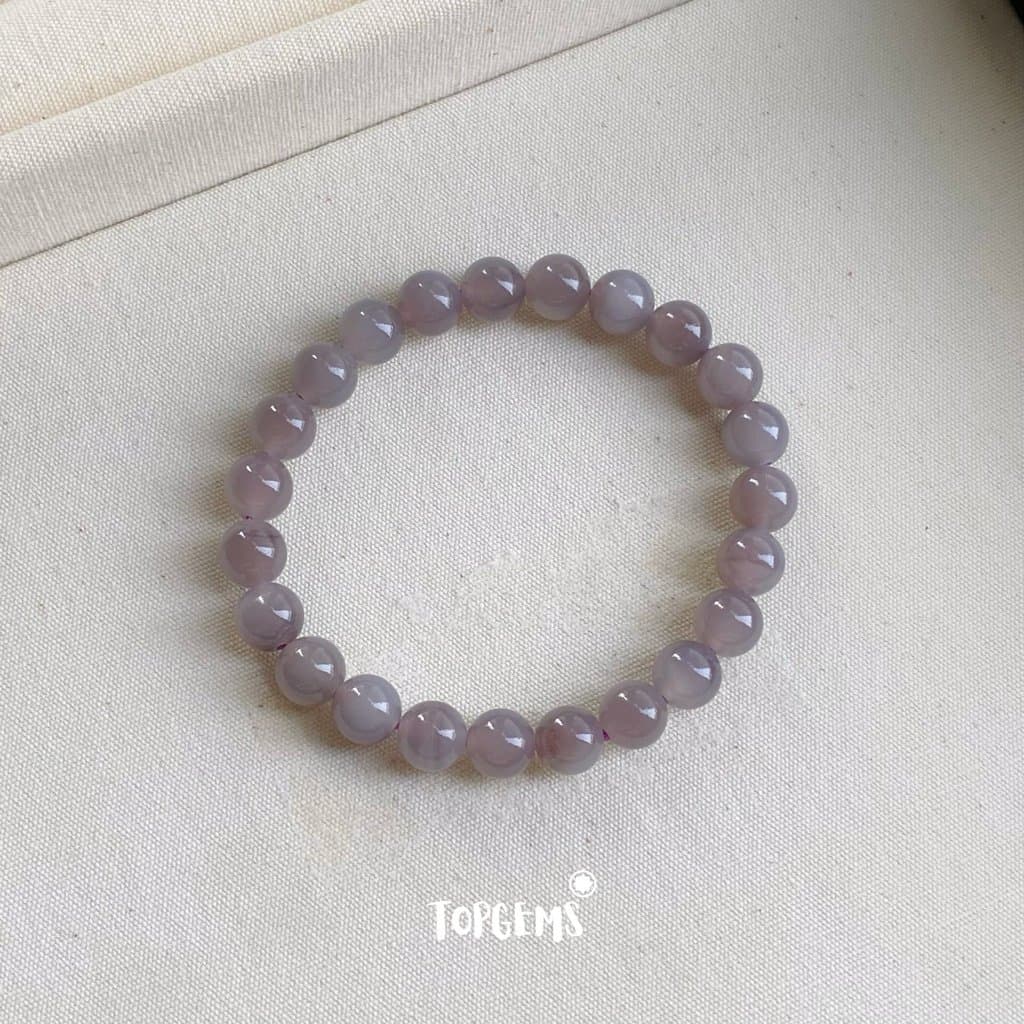 Vòng Chuỗi Ngọc Hoà Điền Yên Tử 8mm Tự Nhiên TOPGEMS - SHIP HOẢ TỐC TẶNG KÈM HỘP VA161 - Ảnh bìa