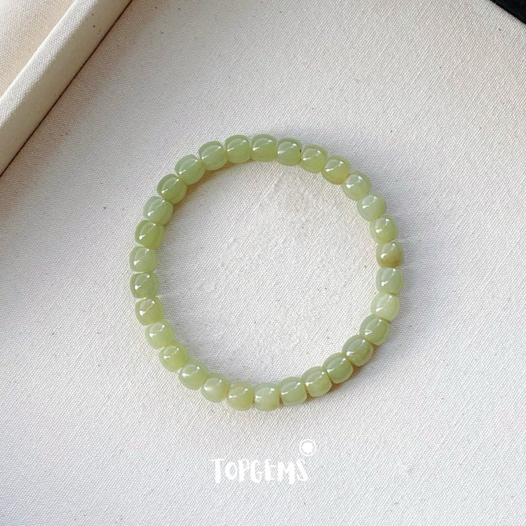 [HOẢ TỐC - TẶNG HỘP] Vòng Tay Chuỗi Ngọc Hoà Điền Tự Nhiên Vòng Nhập Môn Size 6mm đến 12mm TOPGEMS VA261 - Ảnh bìa