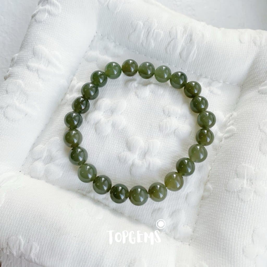 Vòng Tay Ngọc Hoà Điền Tự Nhiên Vòng Nhập Môn Phúc Lợi 6 li đến 12 li TOPGEMS [SHIP HOẢ TỐC] - TẶNG KÈM HỘP