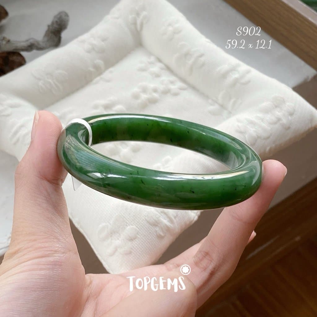 [TỔNG HỢP VÒNG DINGDANG] Vòng Bản Ngọc Hoà Điền Tự Nhiên Kèm Kiểm Định TOPGEMS - Có Ship Hoả Tốc - Tặng Kèm Hộp S902 - Ảnh bìa
