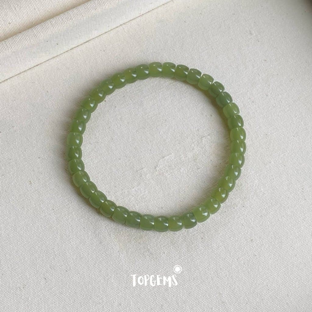 Vòng Tay Chuỗi Ngọc Hoà Điền Tự Nhiên Vòng Nhập Môn 6 li đến 12 li TOPGEMS [SHIP HOẢ TỐC] - TẶNG KÈM HỘP VA091 - Ảnh bìa