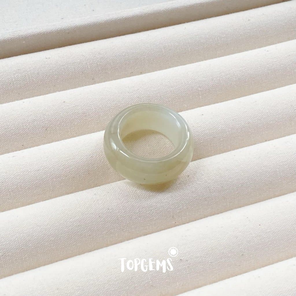 [TẶNG KÈM HỘP] Tổng Hợp Nhẫn Ngọc Hòa Điền Tự Nhiên Phong Thủy May Mắn - Chọn Mẫu Theo Mệnh & Sở Thích Y692 - Ảnh bìa