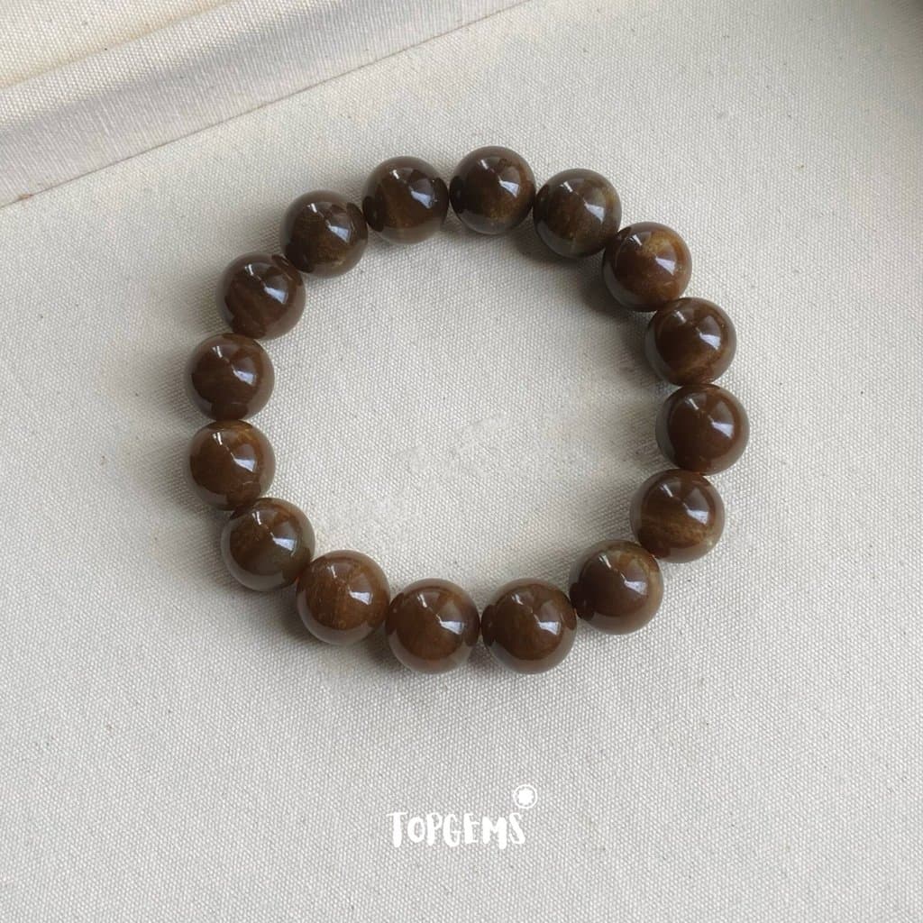 Vòng Tay Chuỗi Mật Ngọc Hoà Điền Tự Nhiên 12 Li TOPGEMS - Vòng Tay Chuỗi Ngọc Nam Nữ Đều Đeo Được - SHIP HOẢ TỐC CÓ HỘP VA125 - Ảnh bìa