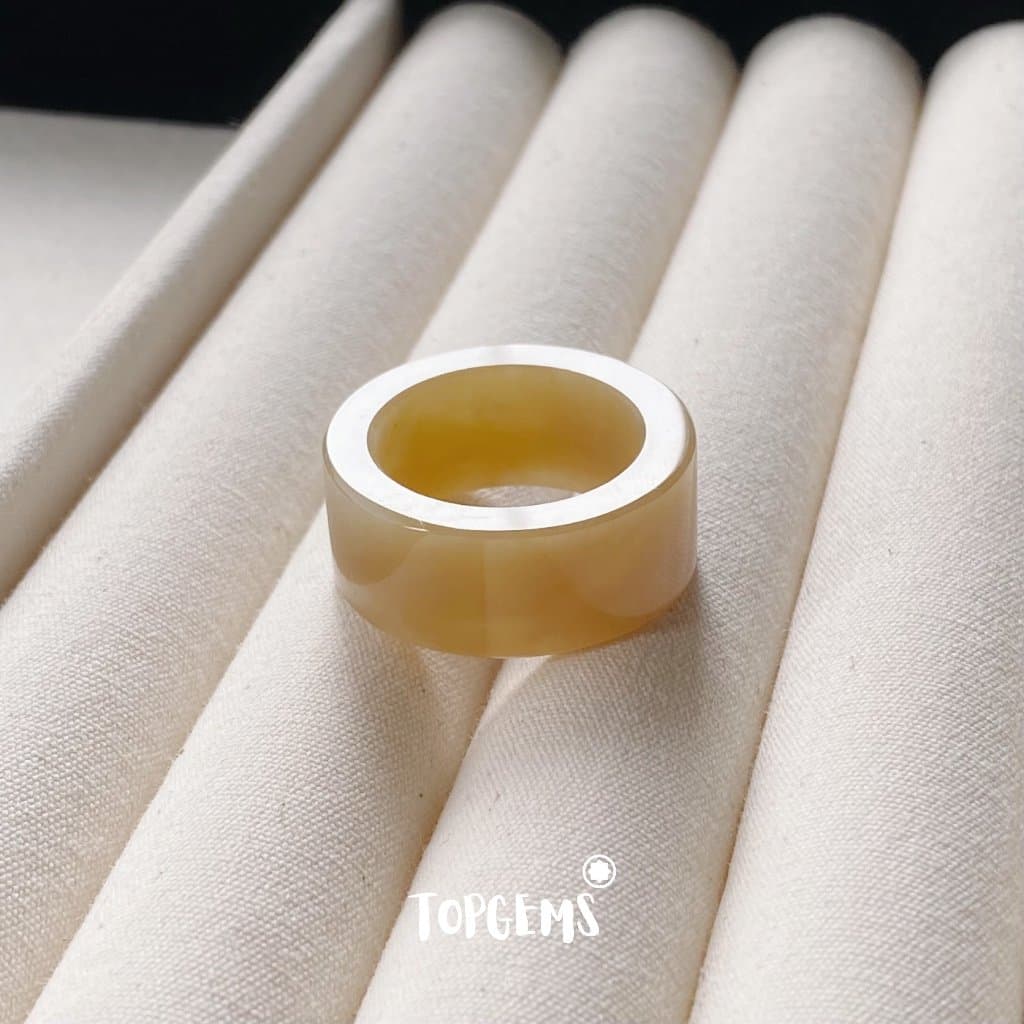 [CÓ KIỂM ĐỊNH] Tổng Hợp Nhẫn Ngọc Hoà Điền Tự Nhiên Nam Nữ Chủng Cao Đẹp TOPGEMS - HOẢ TỐC, TẶNG HỘP