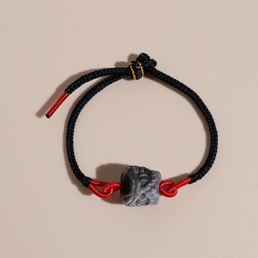 Vòng Tay Dây Tết Nữ Mix Charm Đá Phong Thủy Tự Nhiên Cao Cấp 10-16mm V650 - Ảnh bìa