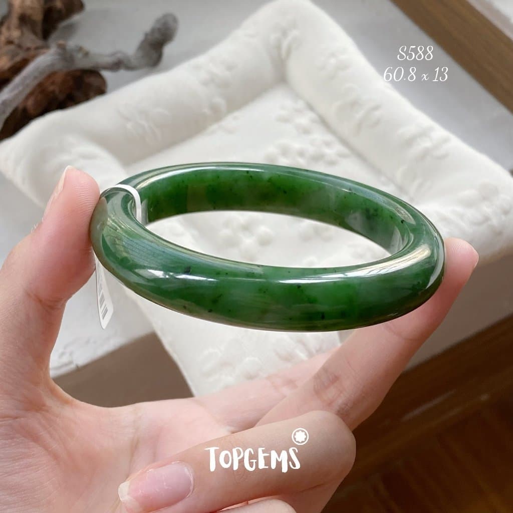 [TỔNG HỢP VÒNG BẢN] Ngọc Hoà Điền Tự Nhiên Kèm Kiểm Định TOPGEMS - Có Ship Hoả Tốc - Tặng Kèm Hộp SA029 - Ảnh bìa