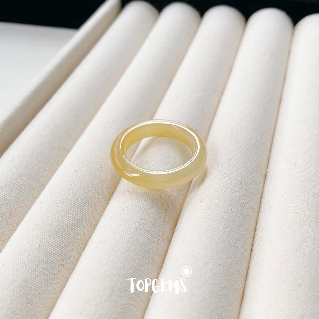[CÓ KIỂM ĐỊNH] Tổng Hợp Nhẫn Ngọc Hoà Điền Tự Nhiên Nam Nữ Chủng Cao Đẹp TOPGEMS - HOẢ TỐC, TẶNG HỘP YA096 - Ảnh bìa