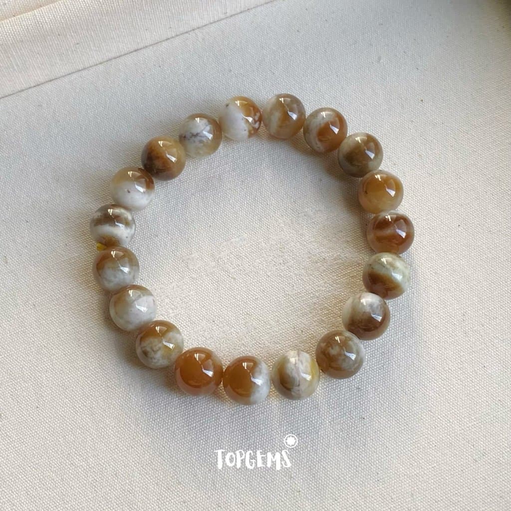 Vòng Tay Chuỗi Ngọc Hoà Điền Tự Nhiên Vòng Nhập Môn 6 li đến 12 li TOPGEMS [SHIP HOẢ TỐC] - TẶNG KÈM HỘP