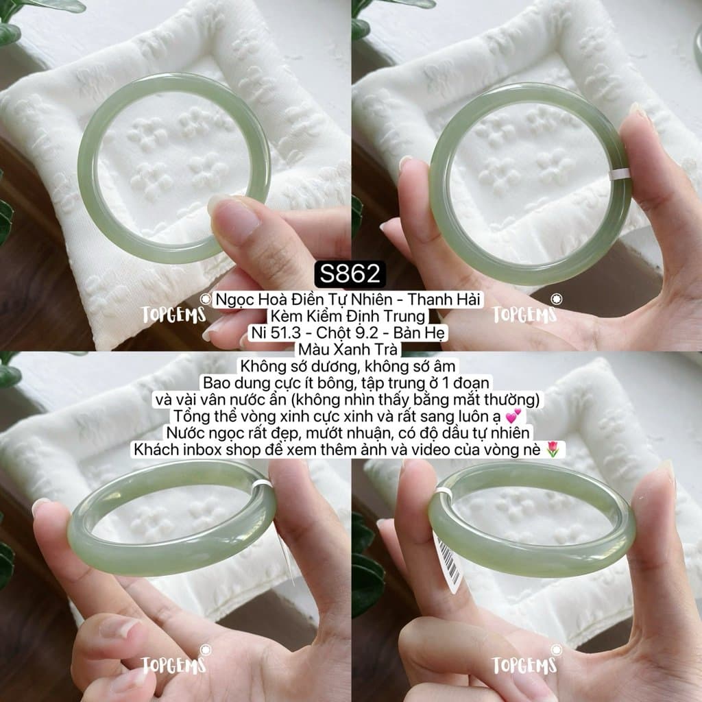 Tổng Hợp Vòng Bản Ngọc Hoà Điền Tự Nhiên Hàng Đẹp TOPGEMS Vòng Bản Đũa Vòng Bản Hẹ Vòng Dingdang