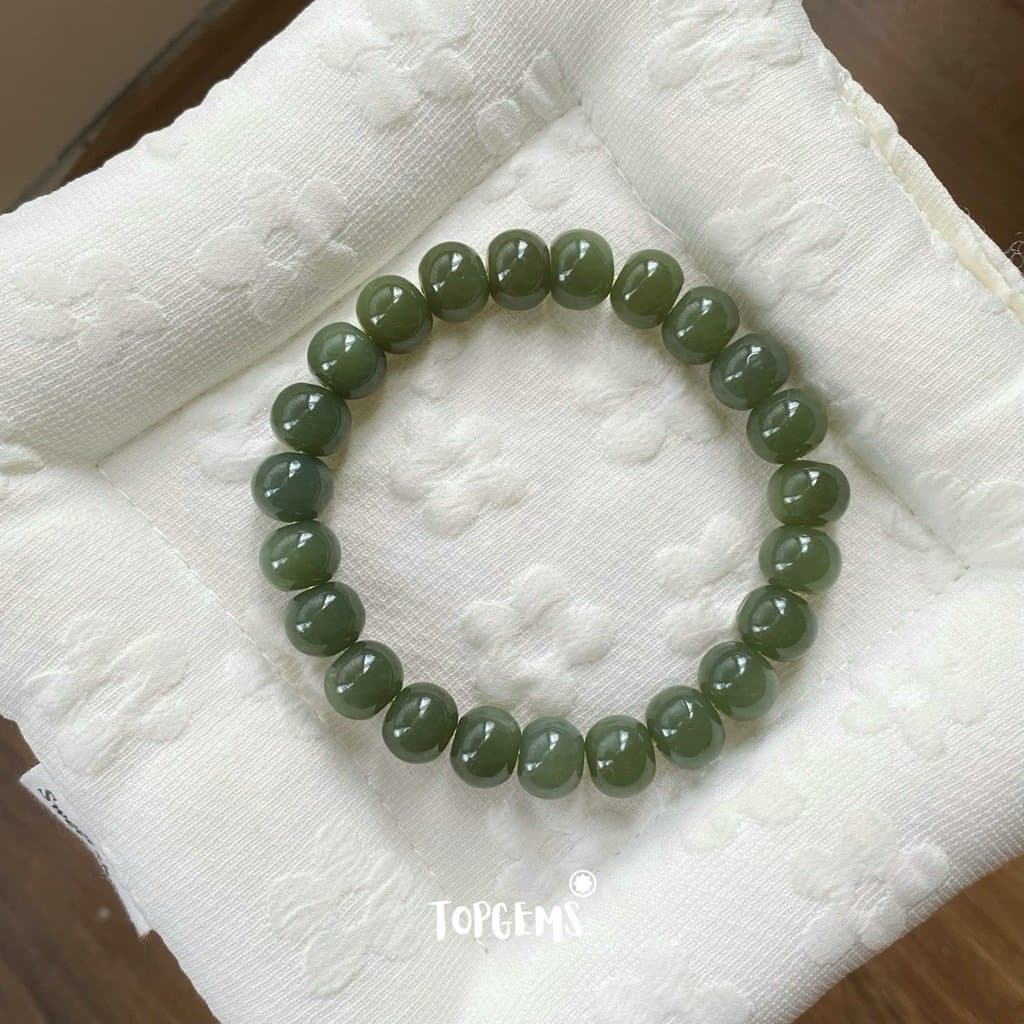 Vòng Tay Chuỗi Ngọc Hoà Điền Tự Nhiên Vòng Nhập Môn 6 li đến 12 li TOPGEMS [SHIP HOẢ TỐC] - TẶNG KÈM HỘP