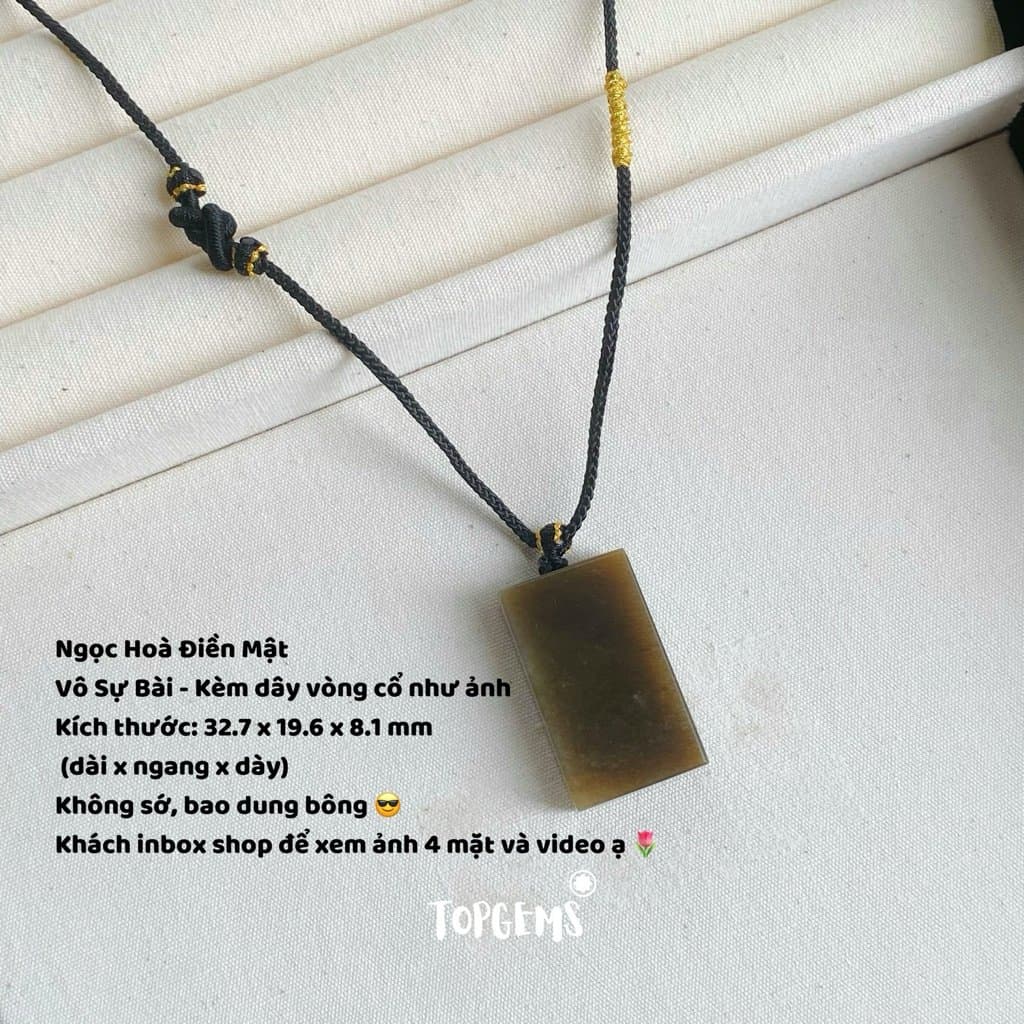 Tổng Hợp Vô Sự Bài Ngọc Hoà Điền Tự Nhiên Hàng Đẹp TOPGEMS Mặt Dây Chuyền Ngọc Hoà Điền Mặt Vòng Cổ Nam Nữ Đều Deo Được