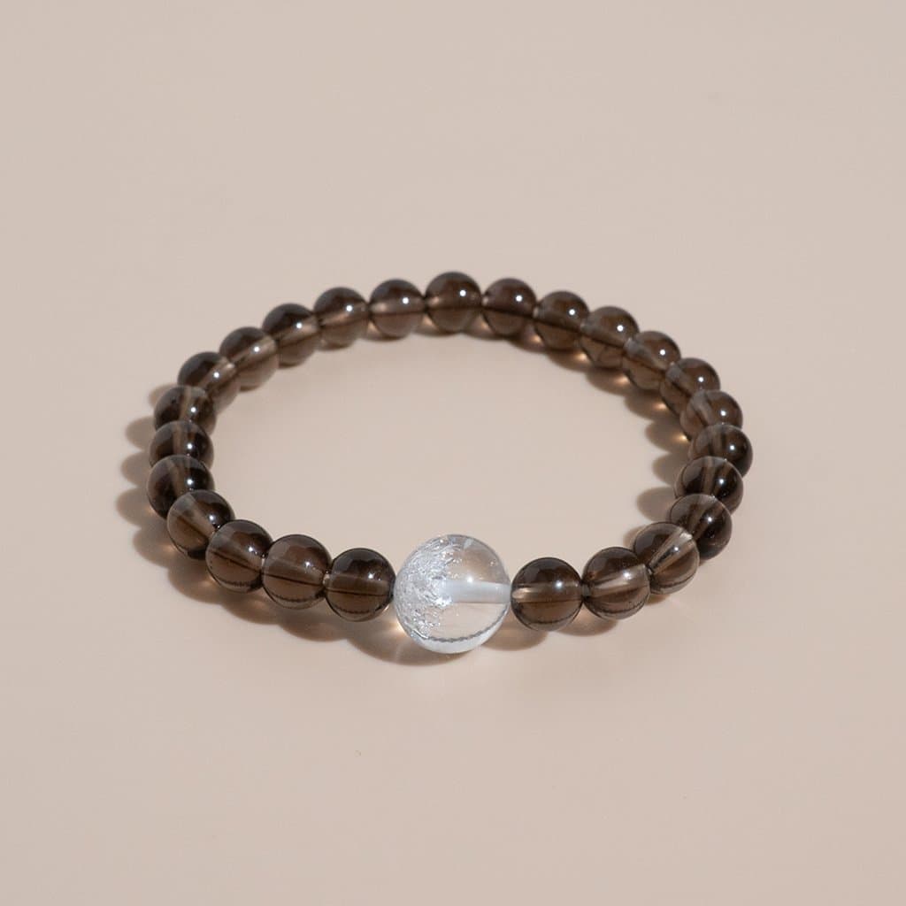 Vòng Tay Chuỗi Đá Phong Thủy Tự Nhiên Cao Cấp (Thạch Anh Tím, Garnet, Hắc Diện Thạch, Aquamarine, Thạch Anh)