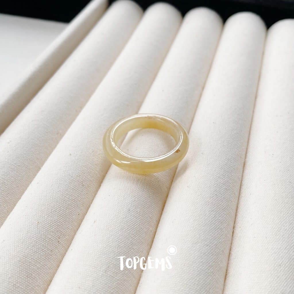 [CÓ KIỂM ĐỊNH] Tổng Hợp Nhẫn Ngọc Hoà Điền Tự Nhiên Nam Nữ Chủng Cao Đẹp TOPGEMS - HOẢ TỐC, TẶNG HỘP YA095 - Ảnh bìa