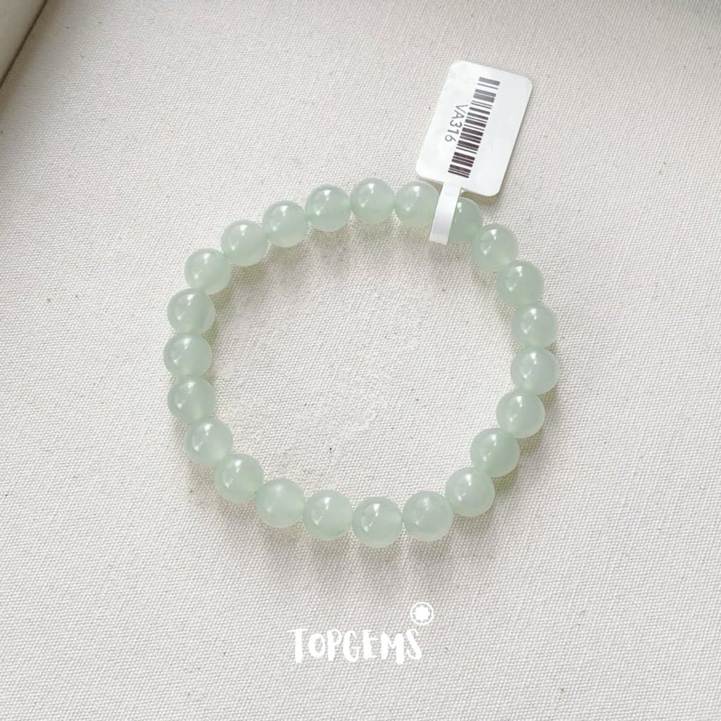 [HOẢ TỐC - TẶNG HỘP] Vòng Tay Chuỗi Ngọc Hoà Điền Tự Nhiên Thanh Hải Thanh Thuỷ 8mm Ngọc Đẹp TOPGEMS VA316 - Ảnh bìa
